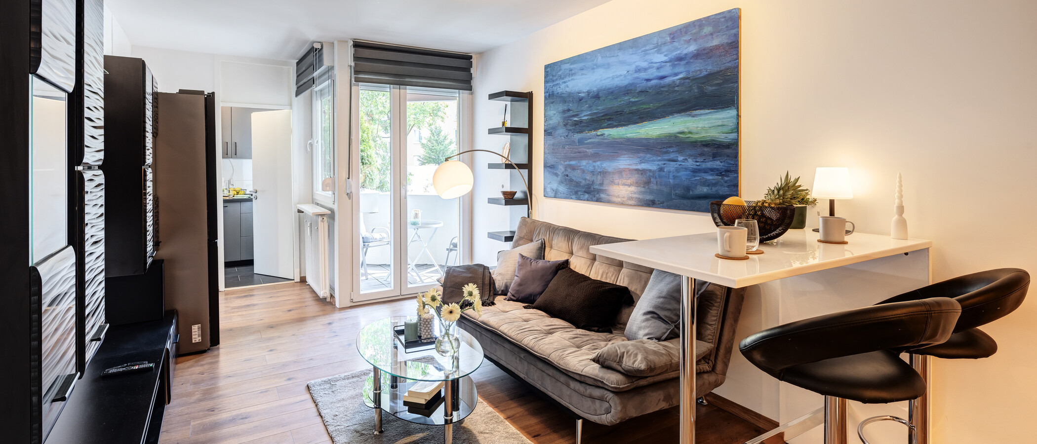 appartamento München Milbertshofen 01 zona living 14064