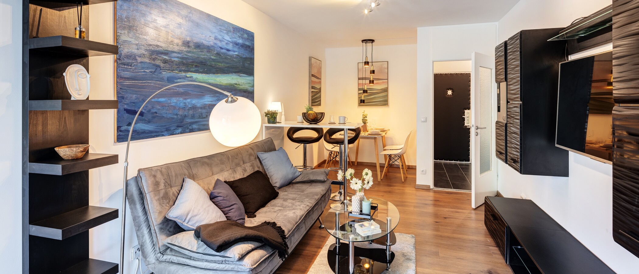 appartamento München Milbertshofen 03 zona living 14064