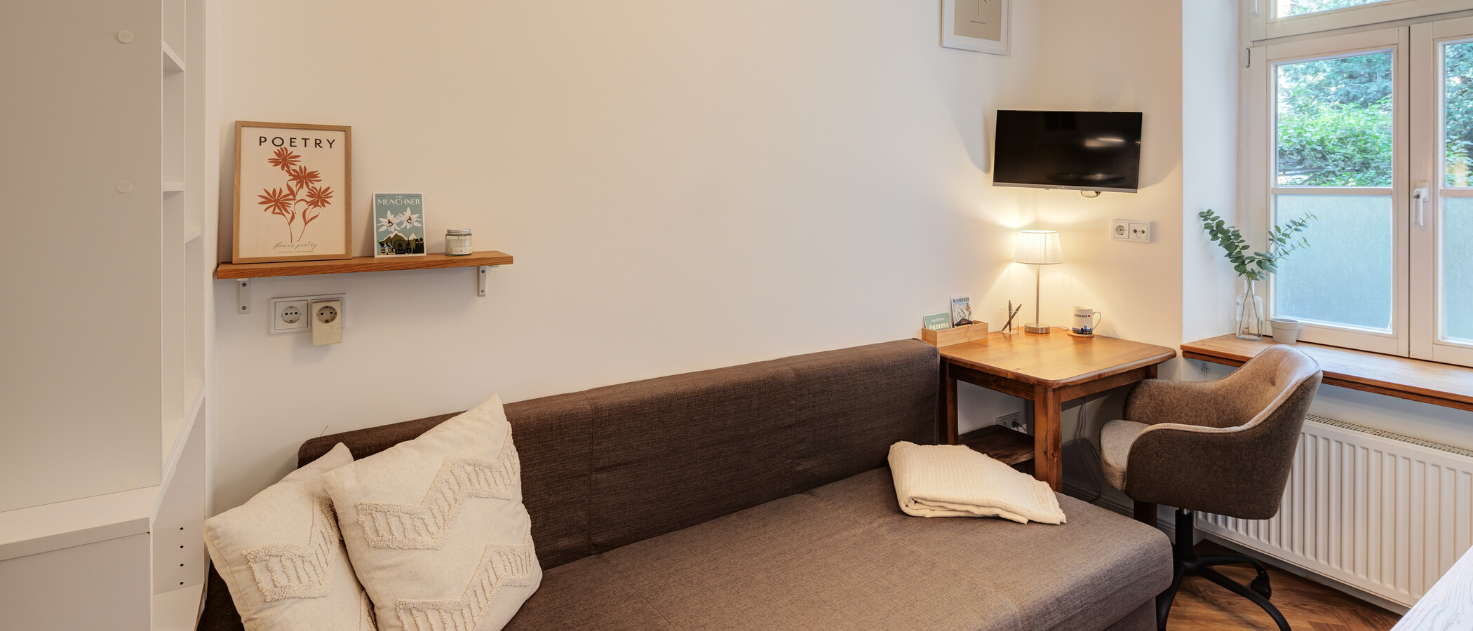 abitazione München Neuhausen 03 zona living 14110