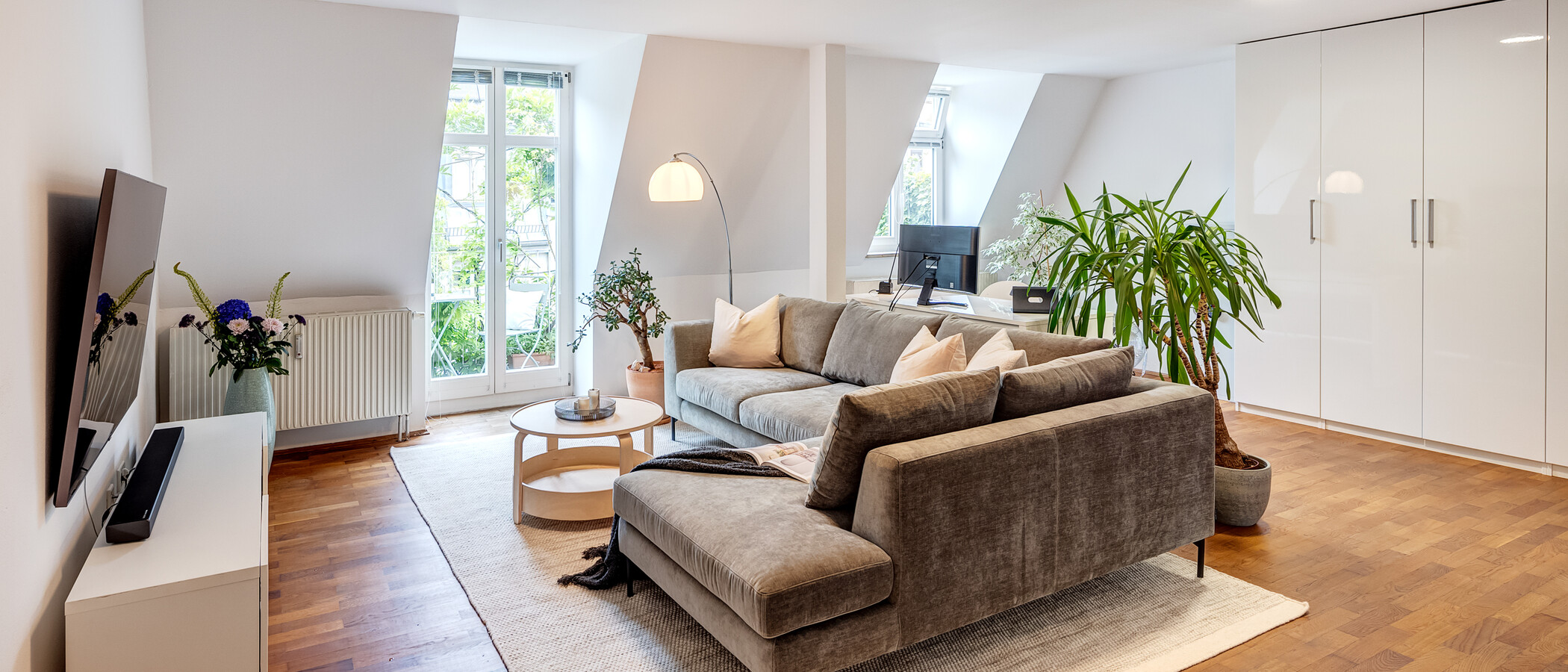 appartamento München Haidhausen 01 zona living 14128