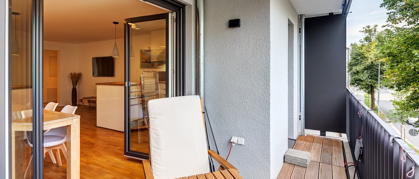 appartamento München Untersendling 03 balcone 14149
