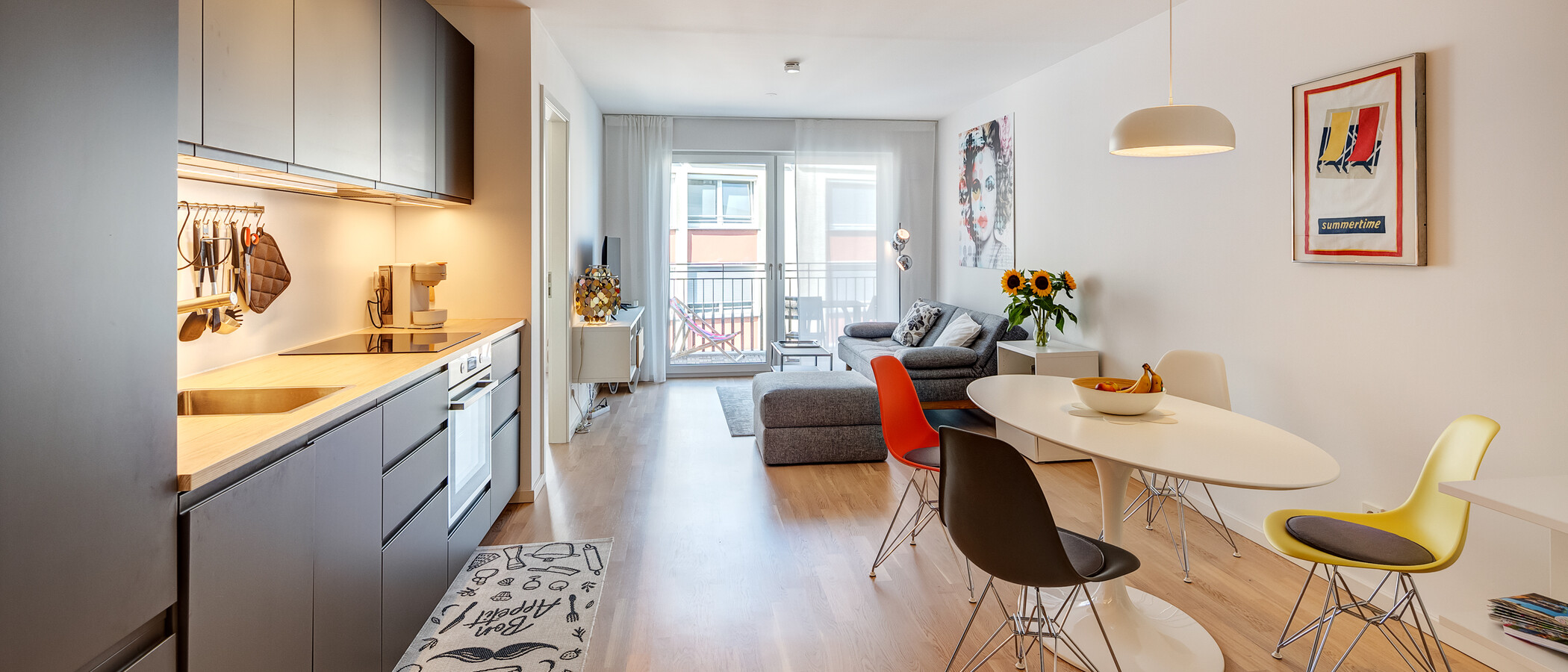 appartamento München Neuhausen 02 zona living 14150