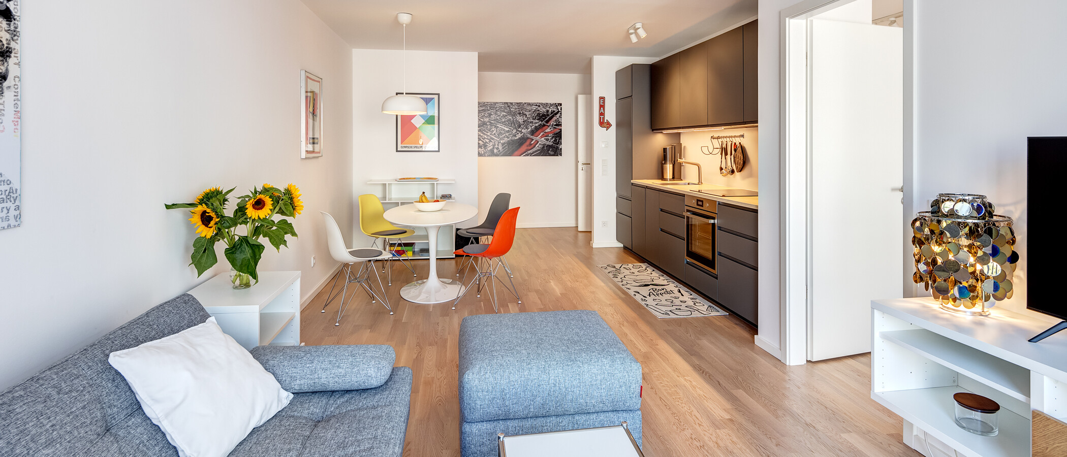 appartamento München Neuhausen 04 zona living 14150