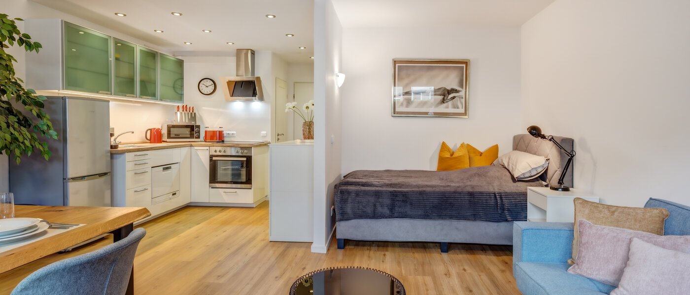 appartamento München Mittersendling 05 zona living 14157