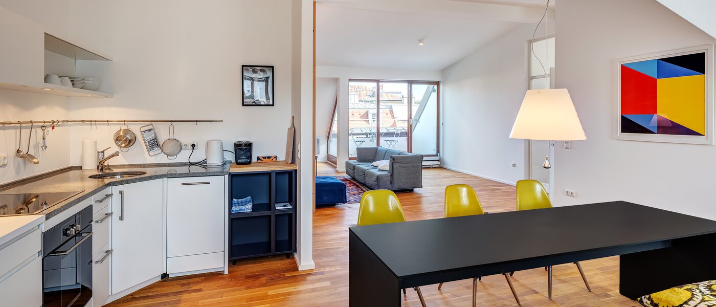 attico München Isarvorstadt 03 cucina 14172