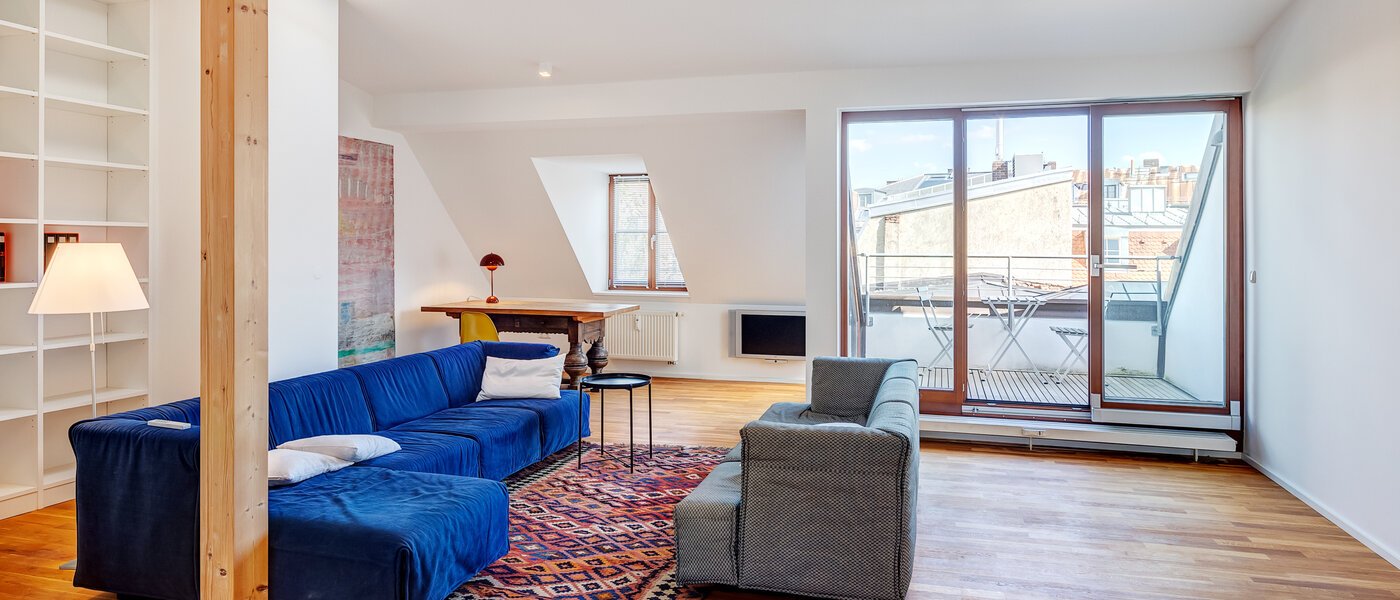 attico München Isarvorstadt 01 zona living 14172