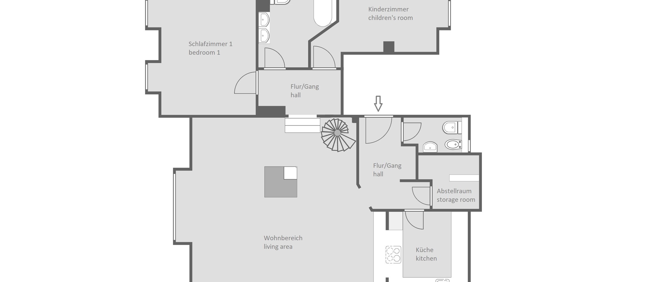 maisonette München Solln 01 planimetria 14193