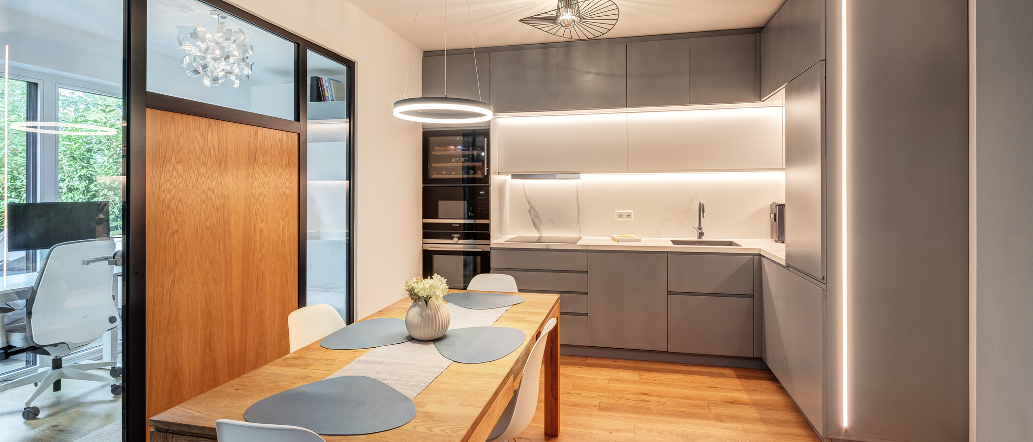 appartamento con giardino München Solln 01 cucina 14197
