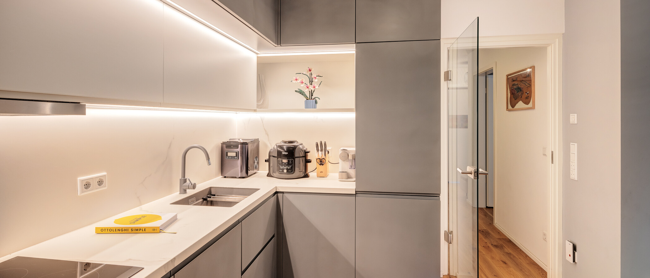 appartamento con giardino München Solln 04 cucina 14197