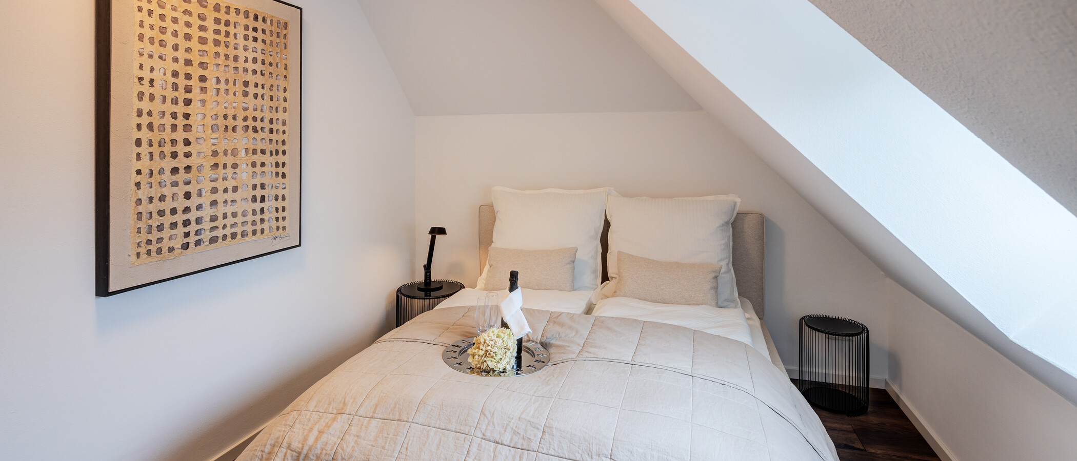 attico con terrazzo München Großhadern 03 camera da letto 14211