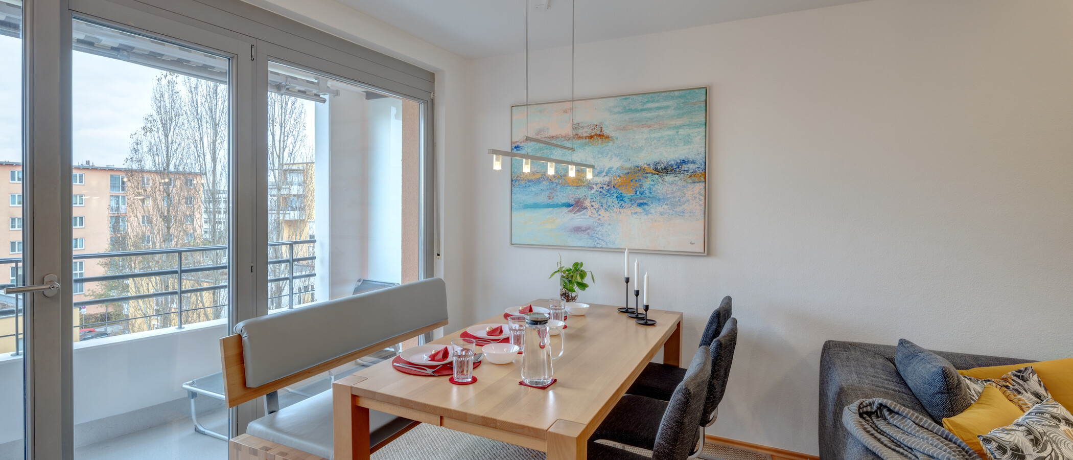 appartamento München Milbertshofen 03 zona living 14220