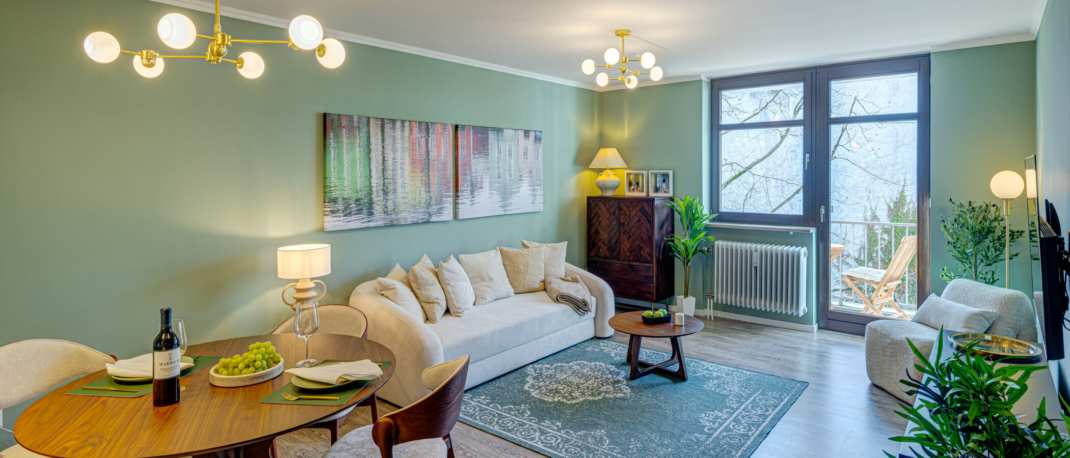 appartamento München Schwanthalerhöhe 01 zona living 14233