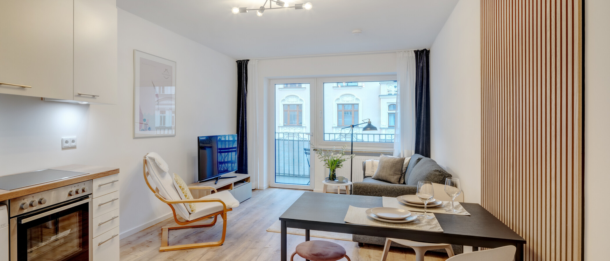 appartamento München Maxvorstadt - Westen 02 zona living 14247