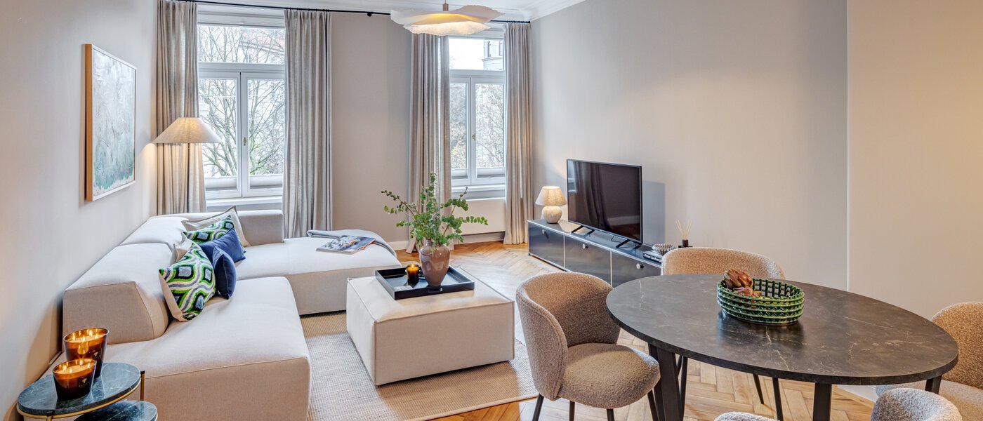 appartamento München Lehel 01 zona living 14254