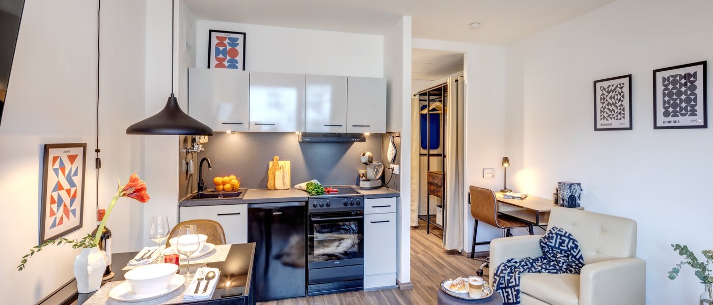 abitazione München Schwabing-West 03 zona living 14298