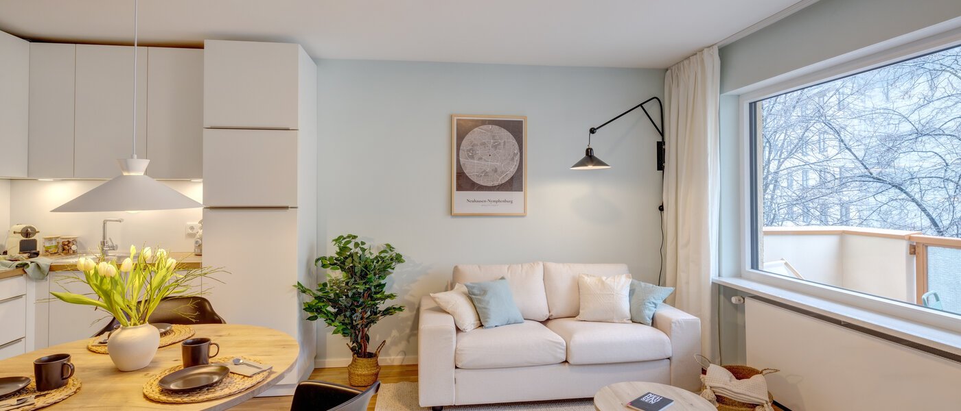 appartamento München Neuhausen 01 zona living 14300