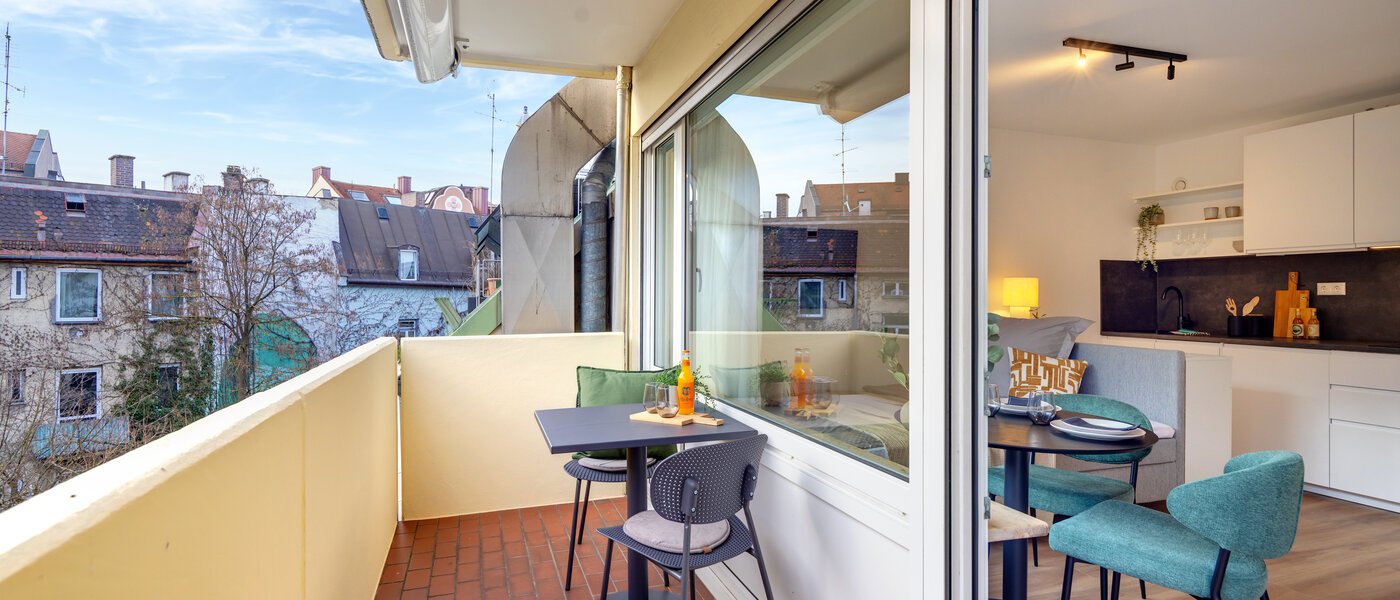 abitazione München Schwabing-Nord (zw. Leopoldstraße & Englischen Garten) 01 balcone 14305