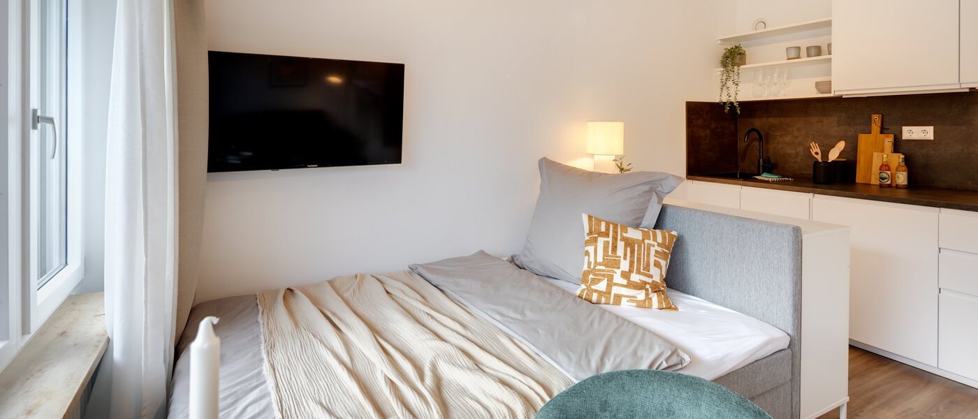 abitazione München Schwabing-Nord (zw. Leopoldstraße & Englischen Garten) 01 zona notte 14305