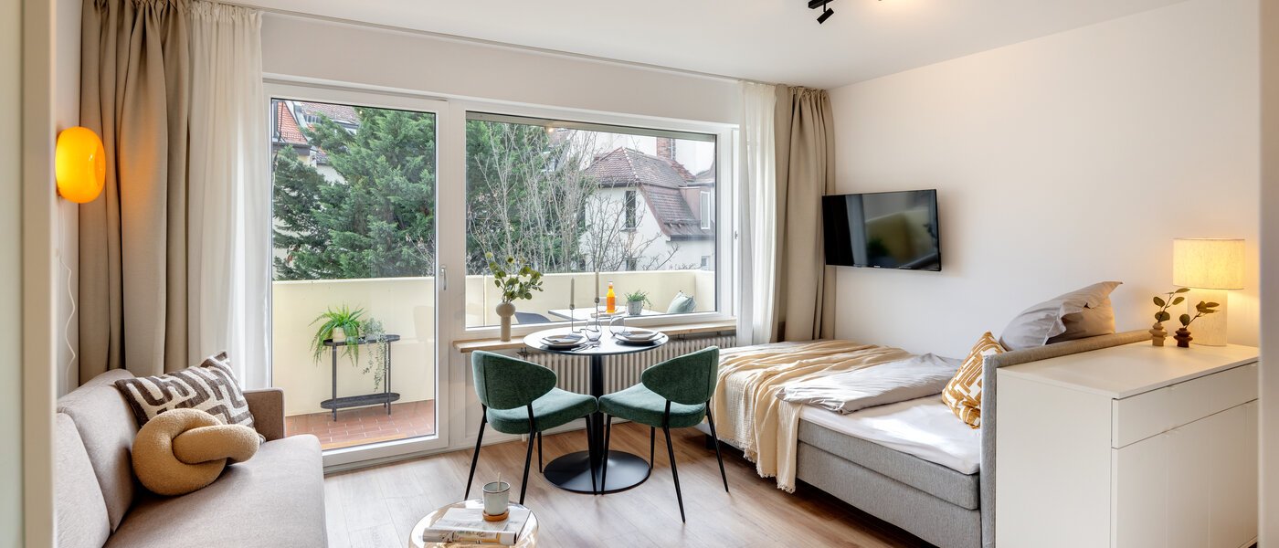 abitazione München Schwabing-Nord (zw. Leopoldstraße & Englischen Garten) 01 zona living 14305