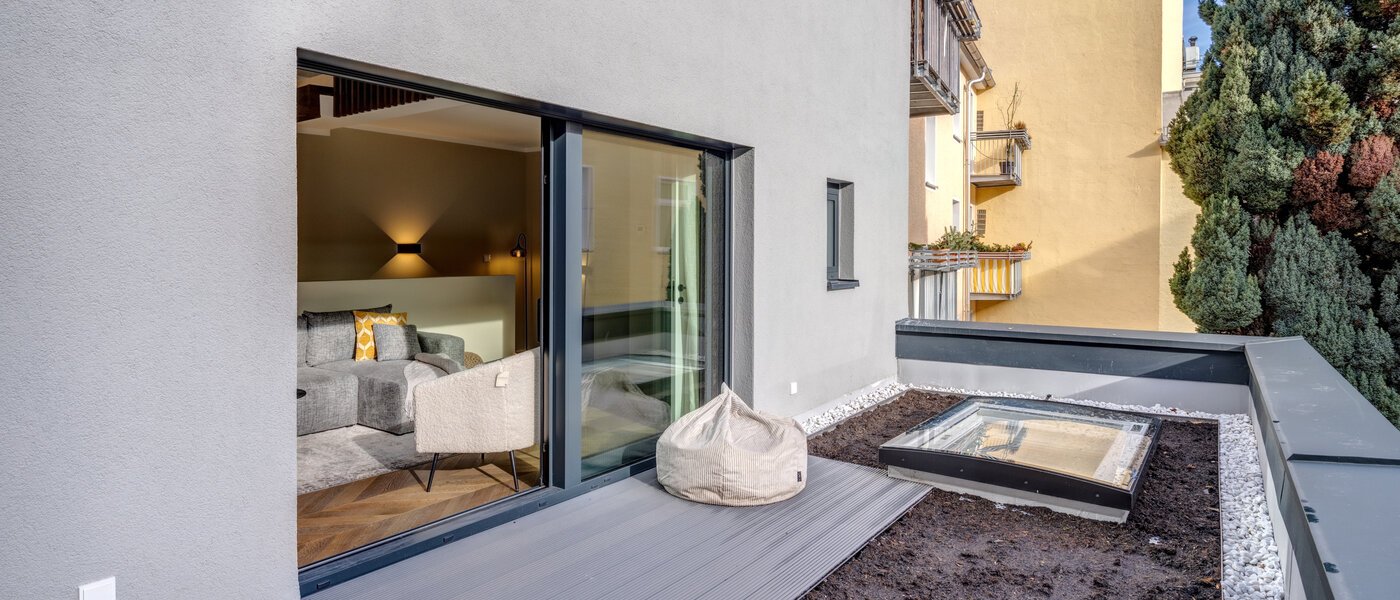 maisonette München Glockenbachviertel 02 terrazza sul tetto 14318