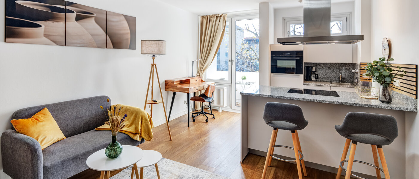 appartamento München Milbertshofen 01 zona living 14324