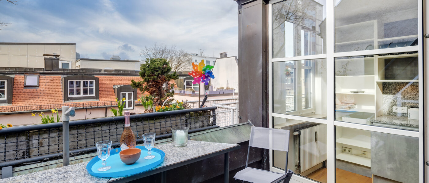 appartamento München Maxvorstadt 02 balcone 14358