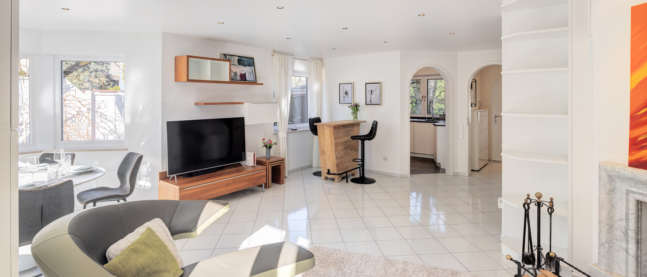 casa a schiera Pullach im Isartal 06 zona living 14381