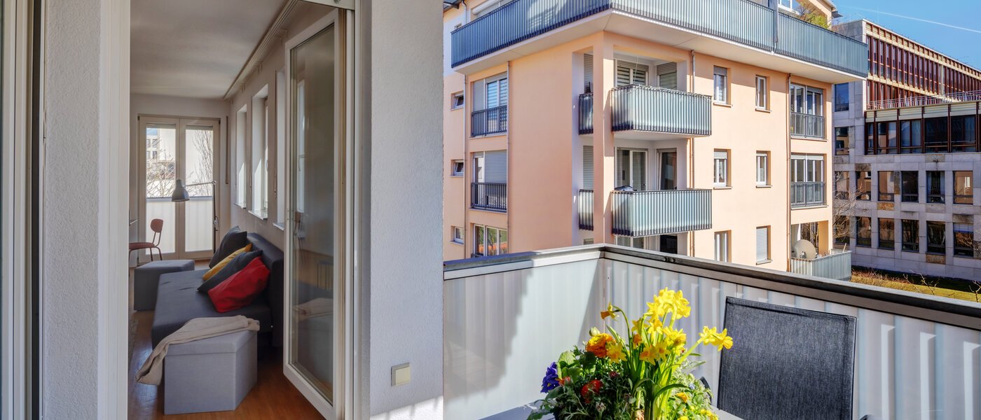 appartamento München Theresienhöhe 03 balcone 14384