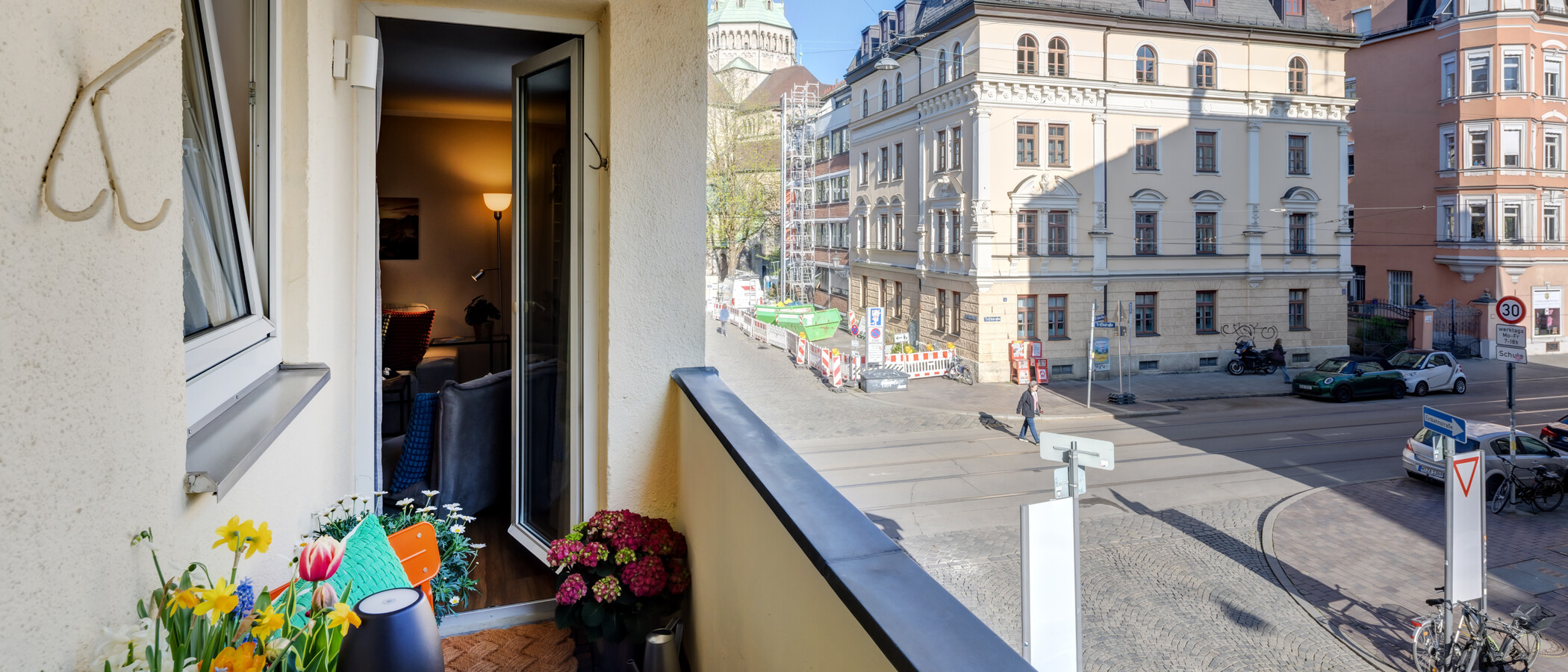appartamento München Lehel 02 balcone 14389