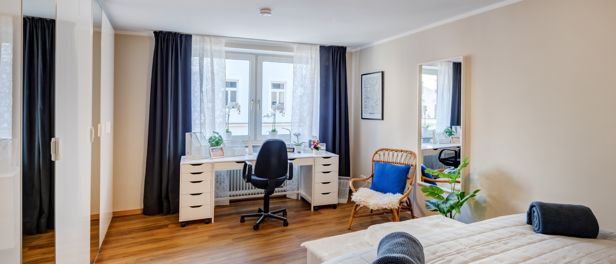 appartamento München Lehel 03 camera da letto 14389