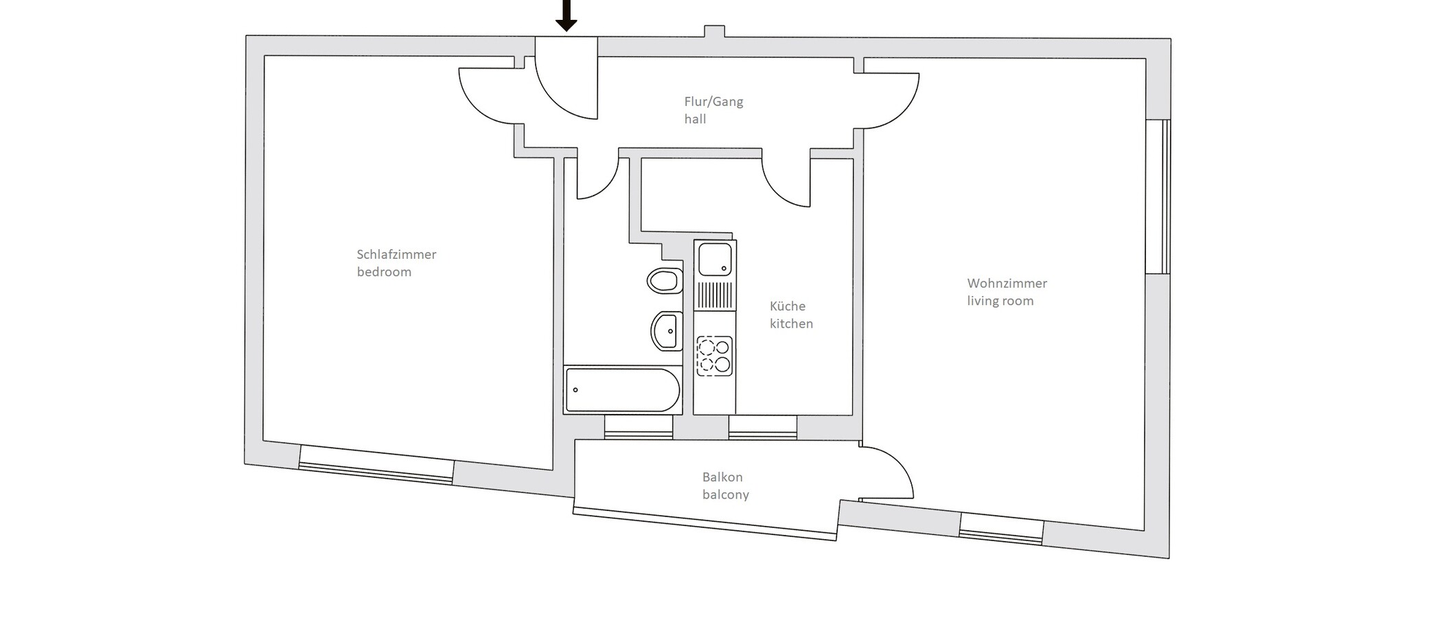 appartamento München Lehel 01 planimetria 14389