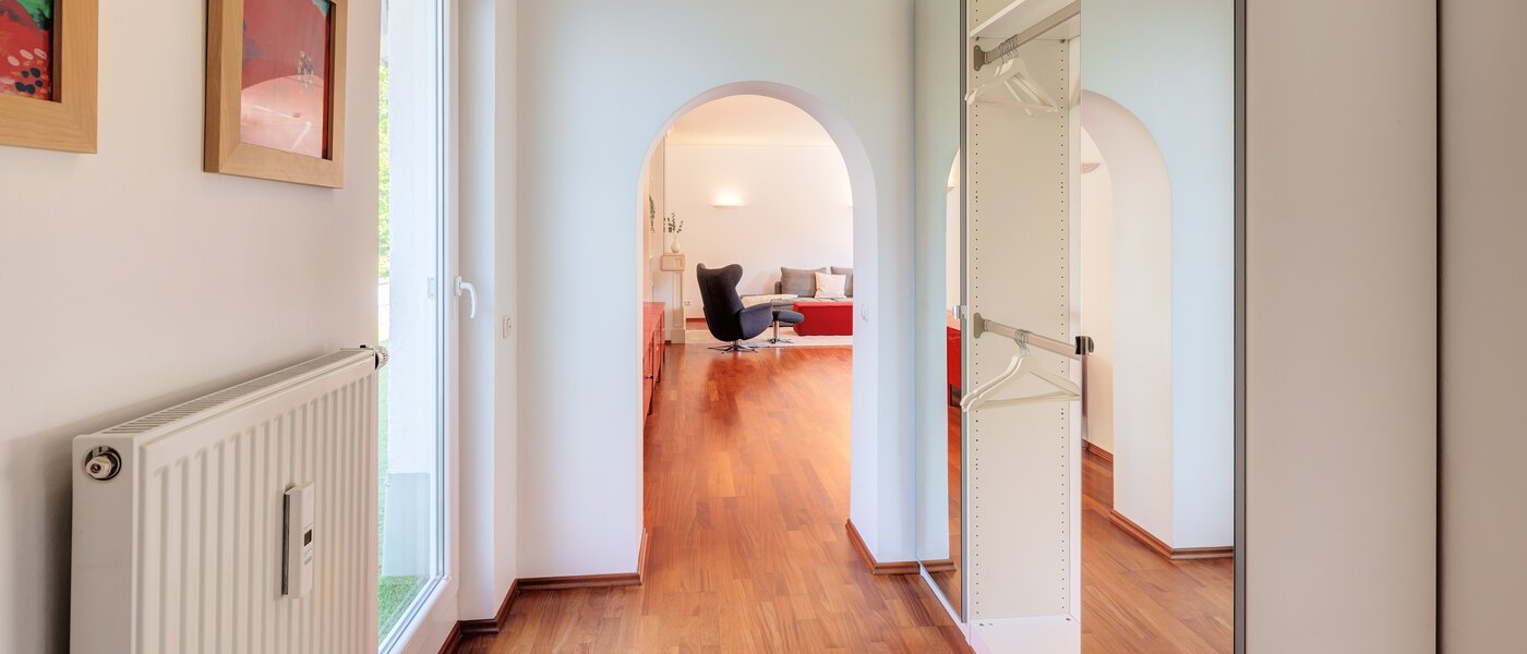 attico con terrazzo München Solln 02 ingresso/corridioio 14396