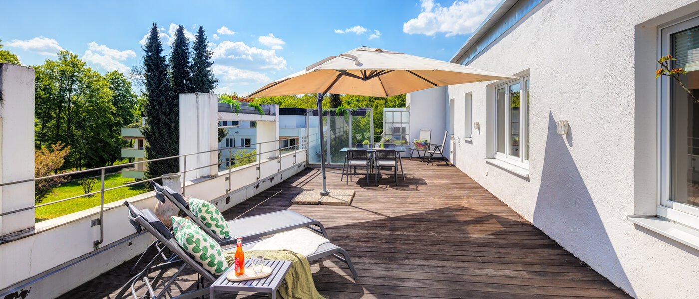 attico con terrazzo München Solln 01 1° terrazza sul tetto 14396