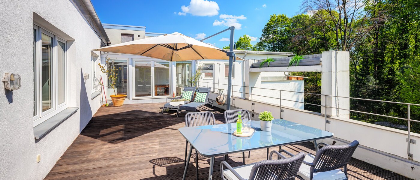 attico con terrazzo München Solln 04 1° terrazza sul tetto 14396