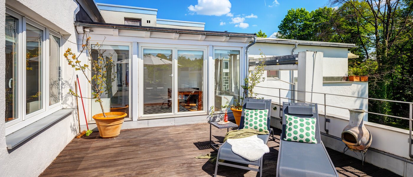 attico con terrazzo München Solln 05 1° terrazza sul tetto 14396