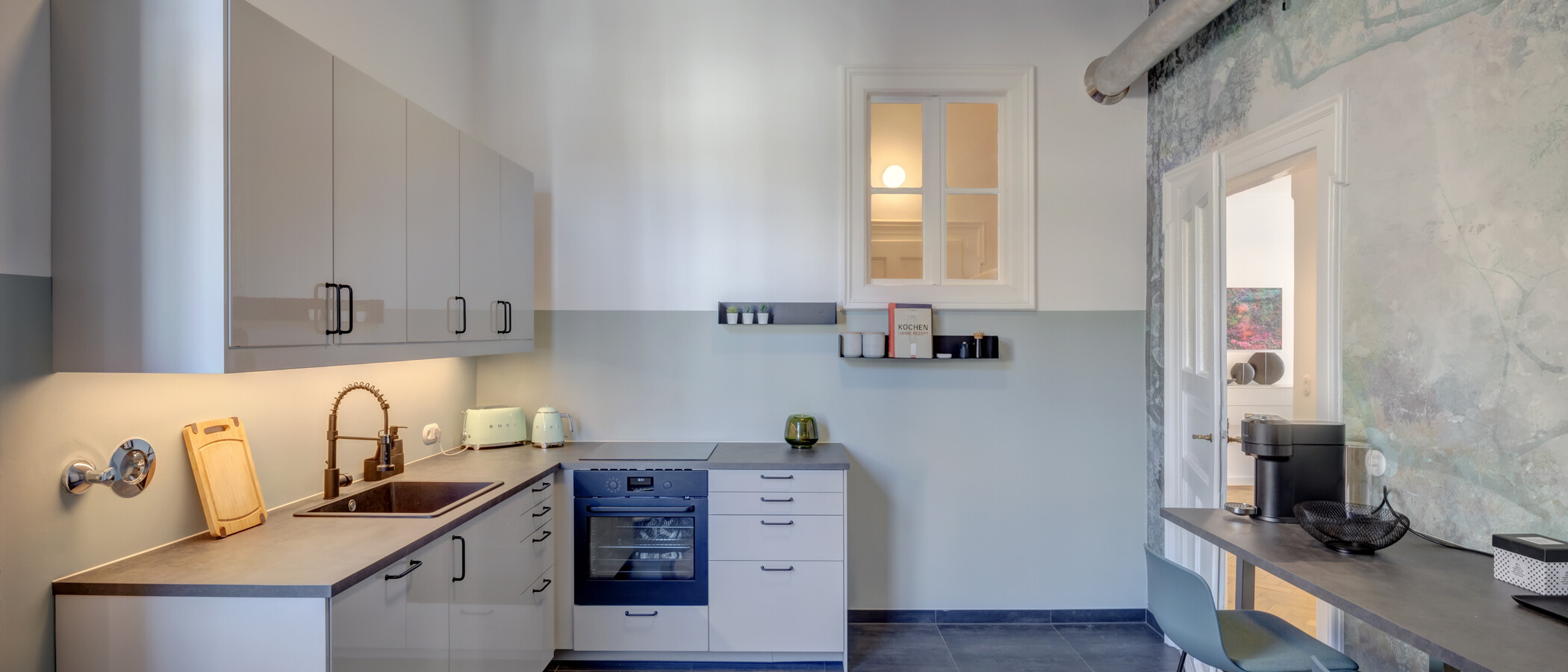 appartamento München Schwabing-Nord (zw. Leopoldstraße & Englischen Garten) 02 cucina 14397