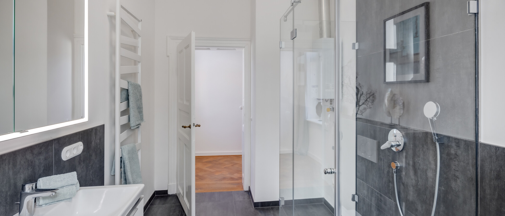 appartamento München Schwabing-Nord (zw. Leopoldstraße & Englischen Garten) 03 bagno 14397