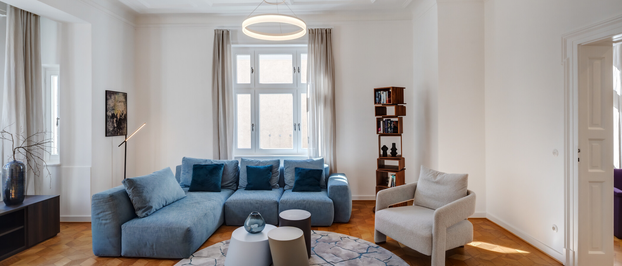 appartamento München Schwabing-Nord (zw. Leopoldstraße & Englischen Garten) 01 soggiorno 14397