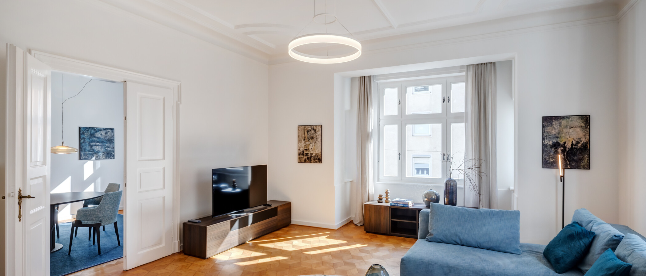 appartamento München Schwabing-Nord (zw. Leopoldstraße & Englischen Garten) 03 soggiorno 14397