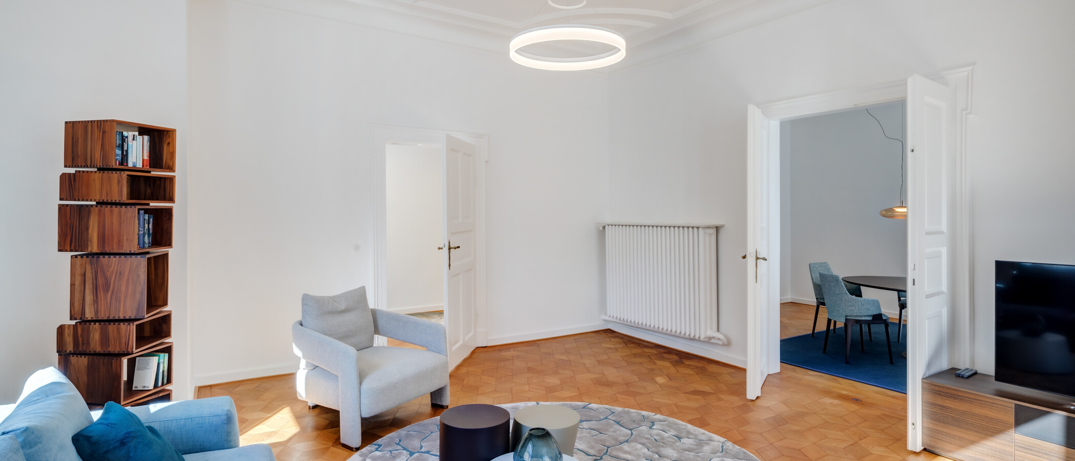 appartamento München Schwabing-Nord (zw. Leopoldstraße & Englischen Garten) 05 soggiorno 14397