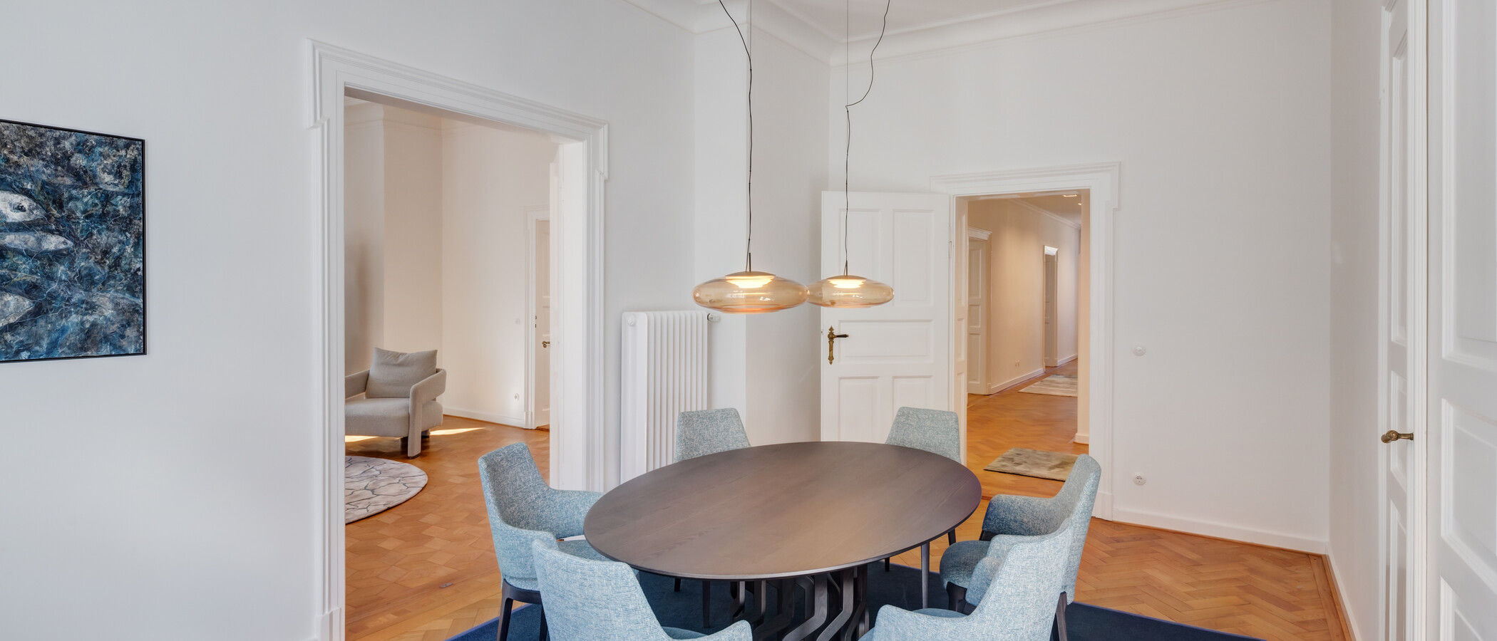 appartamento München Schwabing-Nord (zw. Leopoldstraße & Englischen Garten) 03 sala da pranzo 14397