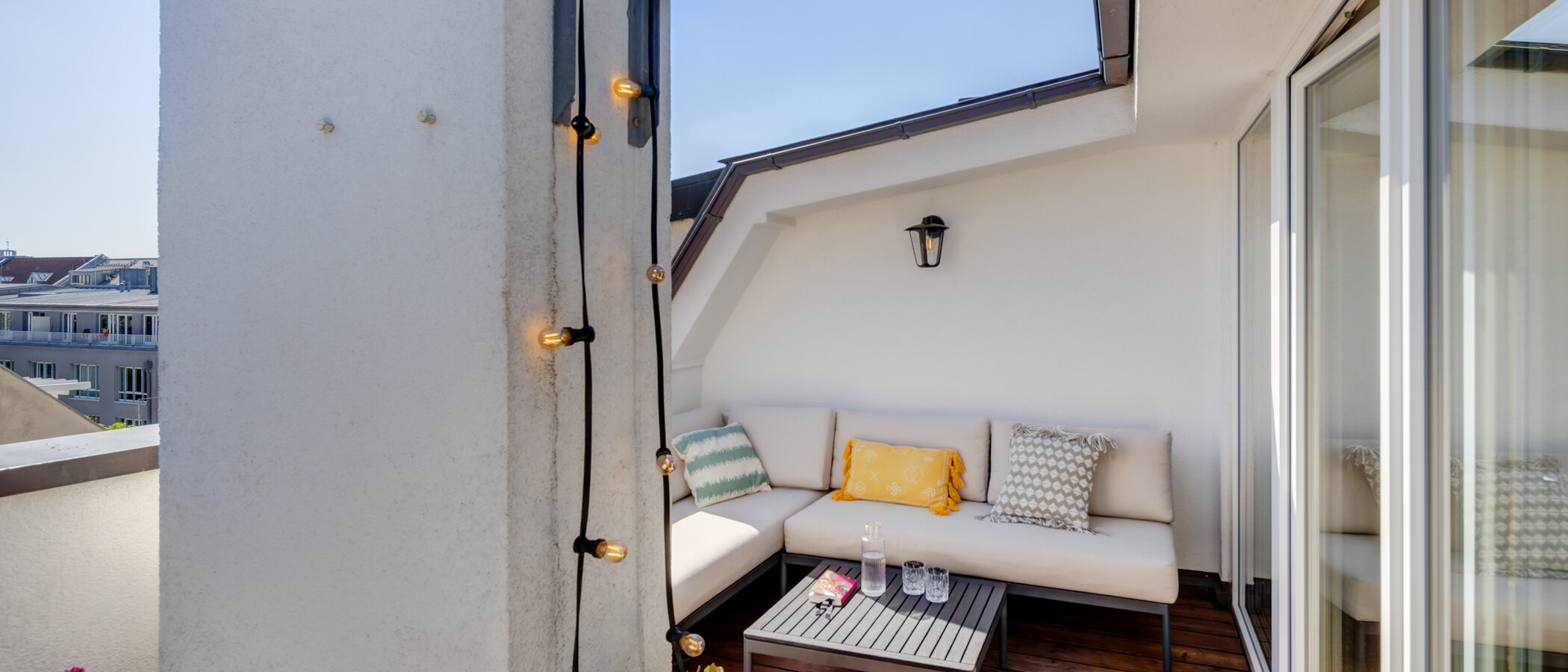 appartamento München Schwanthalerhöhe 01 terrazza sul tetto 14426