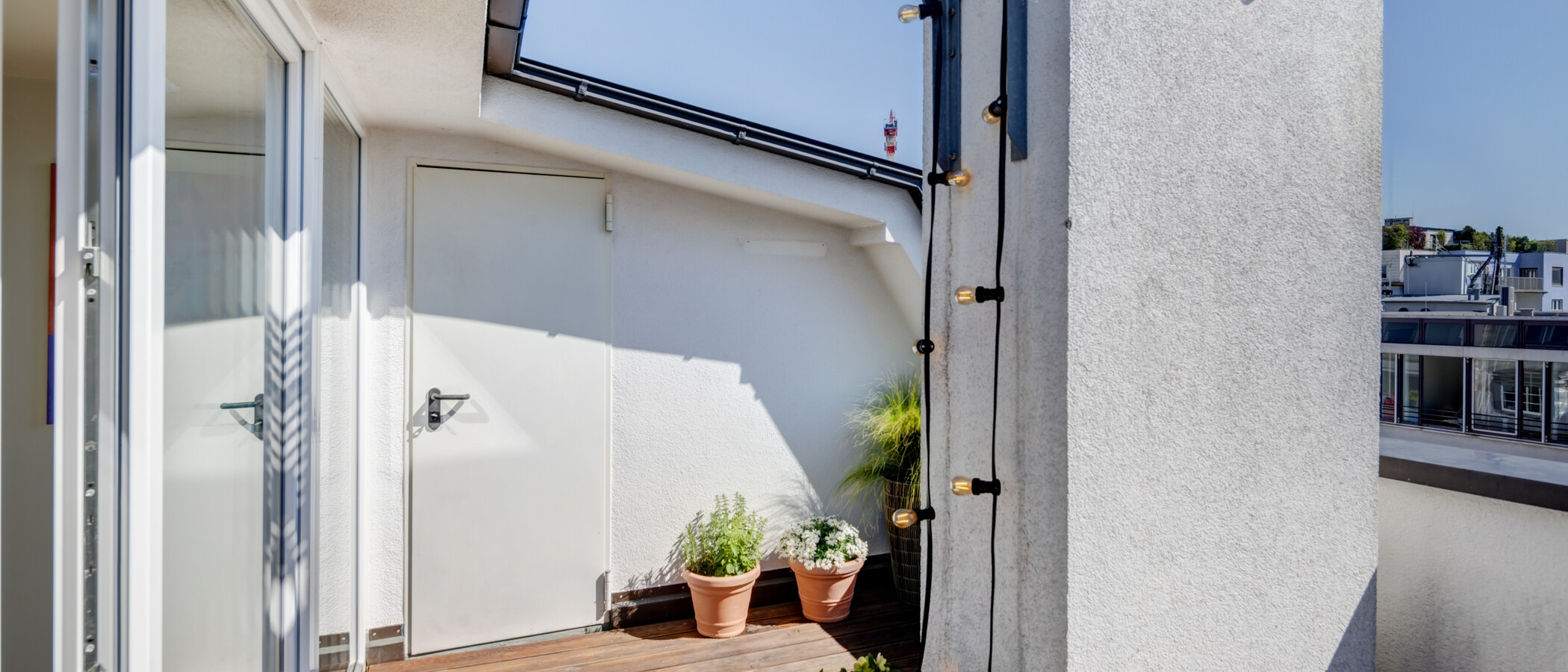 appartamento München Schwanthalerhöhe 03 terrazza sul tetto 14426