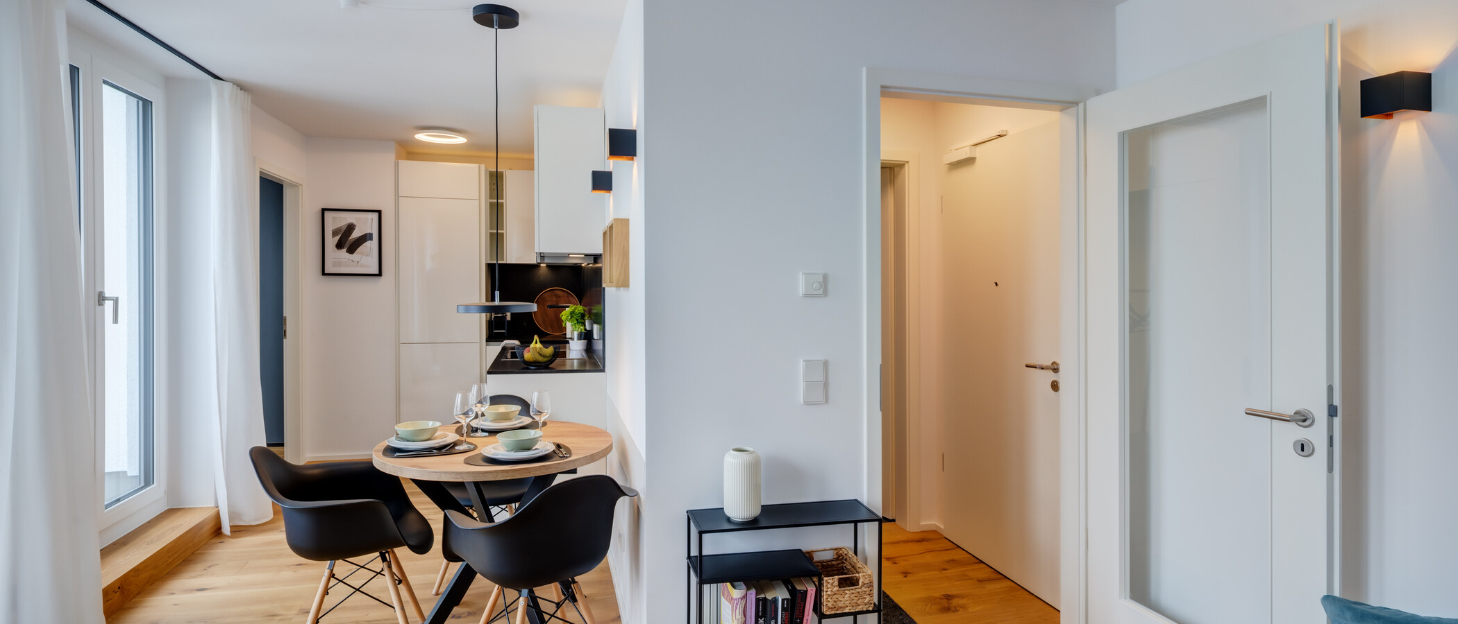 attico con terrazzo München Sendling-Westpark 03 zona living 14433