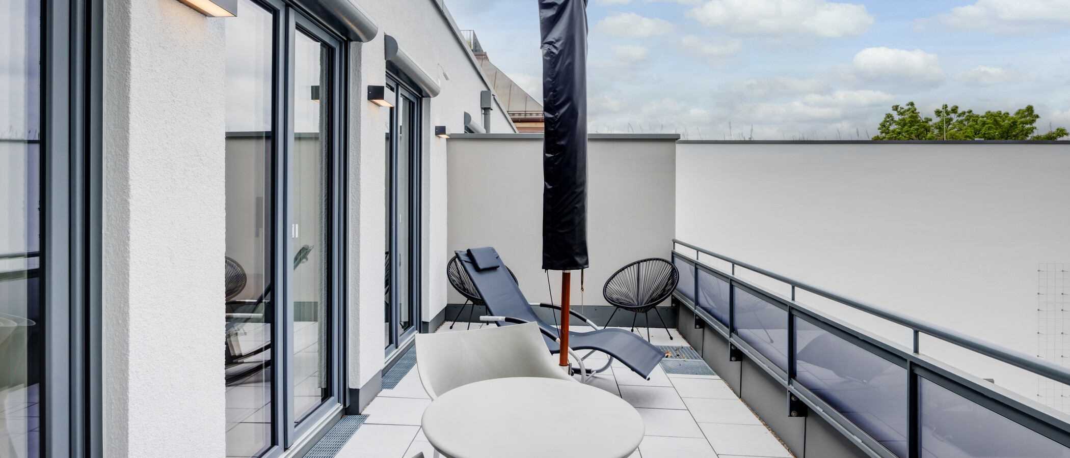 attico con terrazzo München Sendling-Westpark 01 terrazza sul tetto 14433