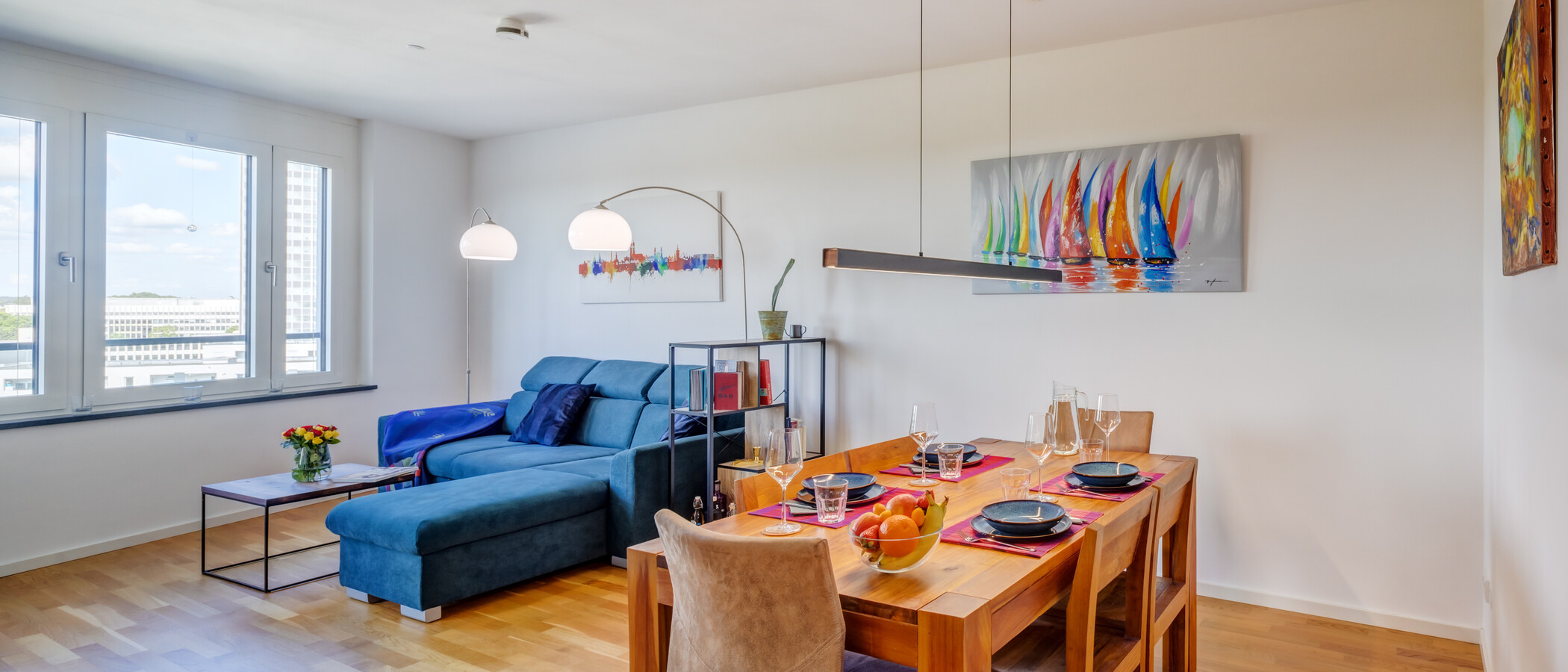 appartamento München Obersendling 01 zona living 14447