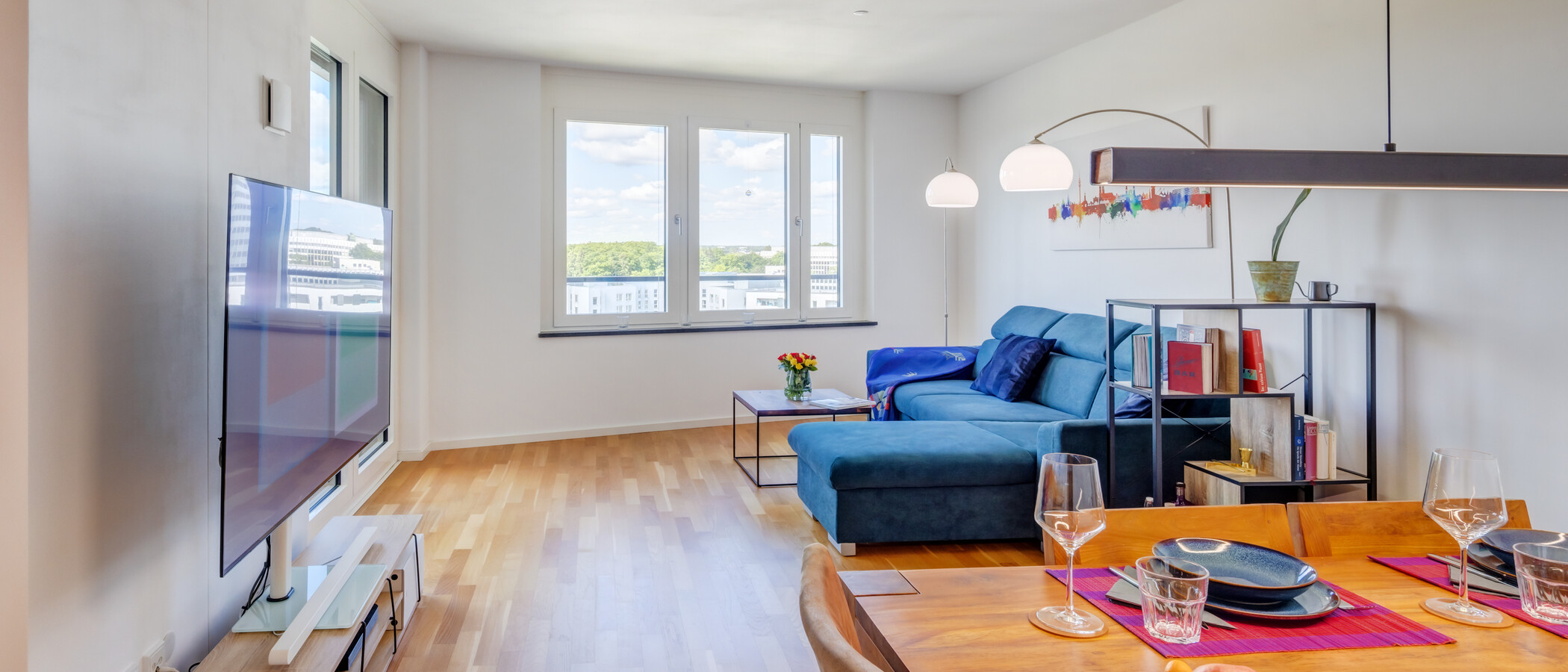 appartamento München Obersendling 02 zona living 14447
