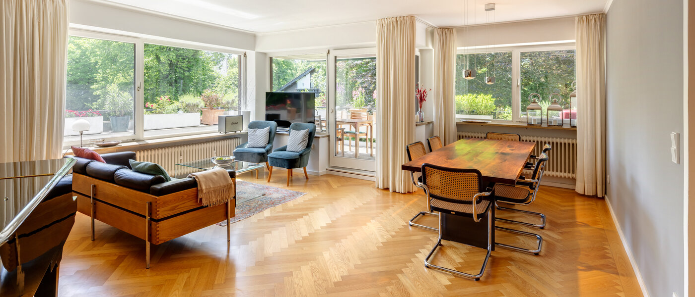 appartamento München Menterschwaige 01 zona living 14458