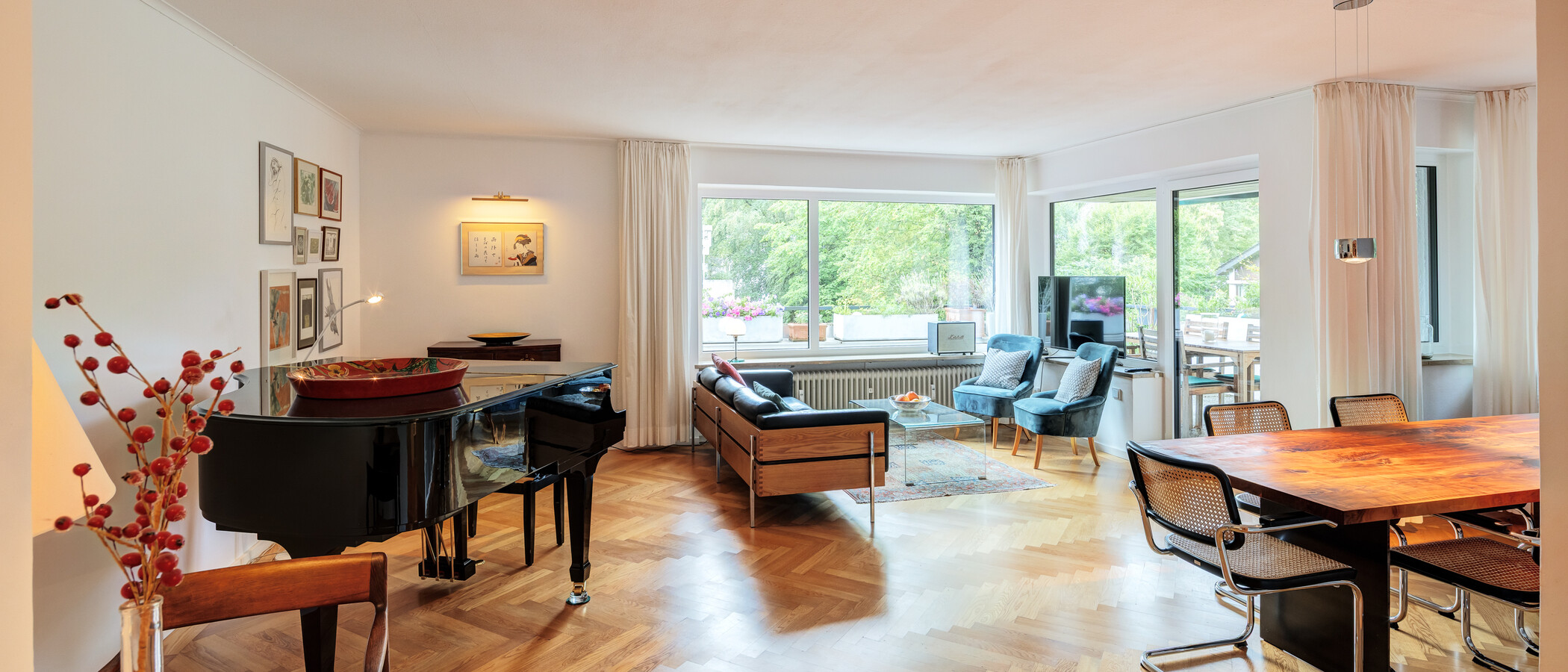 appartamento München Menterschwaige 01 zona living 14458