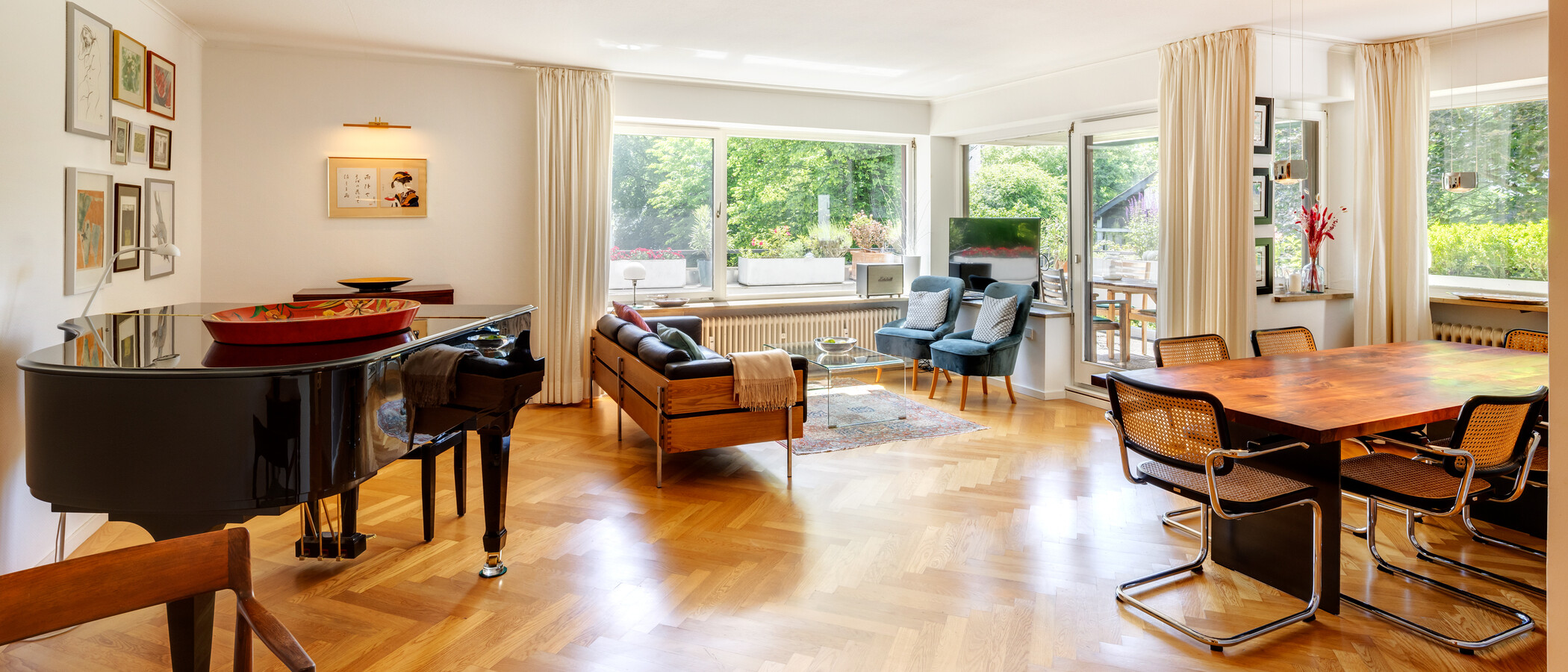 appartamento München Menterschwaige 02 zona living 14458